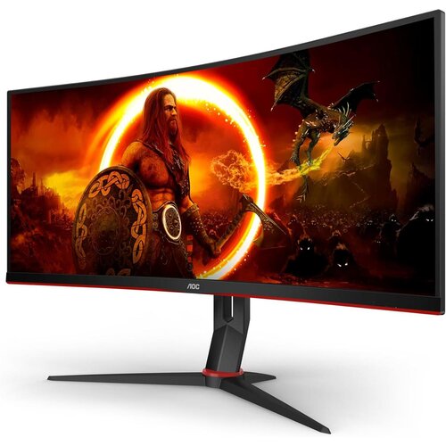 AOC CU34G2XP/BK - LED monitorgaming curved 34&amp;quot; 3440 x 1440 WQHD @ 180 Hz VA 4000:1 DisplayHDR 400 1 ms 2xHDMI 2xDisplayPort speakers black - CU34G2XP/BK Slike