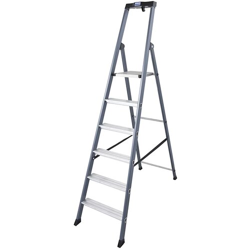 Krause-werk prostostoječa aluminijasta lestev SePro 6 stopnic 124203 Cene