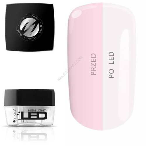 Silcare high light led gel pink za nokte 30g Slike
