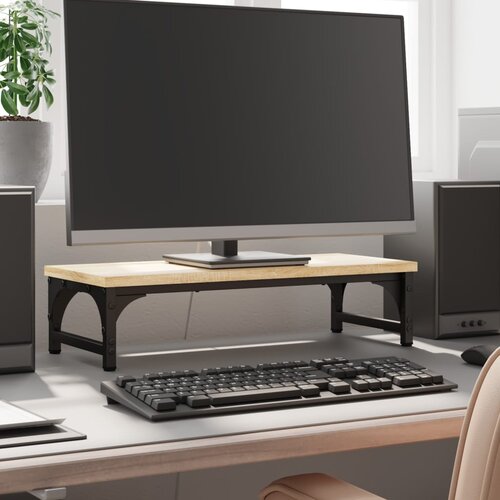  Stalak za monitor boja hrasta 55 x 23 x 14 cm konstruirano drvo Cijene