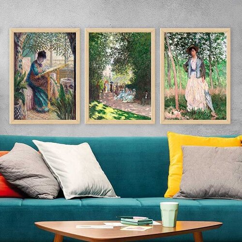 Wallity Set uramljenih slika 3NTC_UN547270, 3 Dela Cene