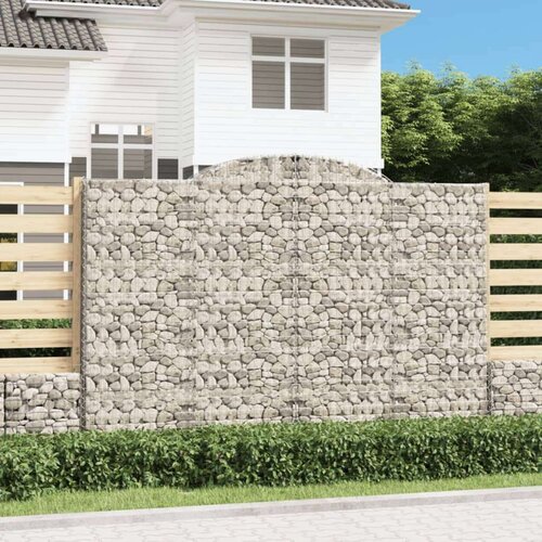  Obokane gabion košare 2 kosa 300x50x200/220 cm pocinkano železo Cene