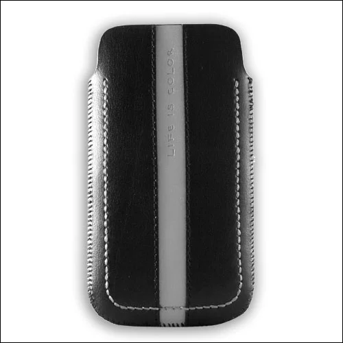 Dolce Vita torbica LIC022 črn z belo črto za iPhone 4
