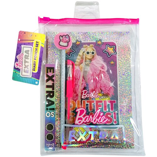 Mattel Sveska sa olovkama i dodacima Barbie Tajni dnevnik Slike