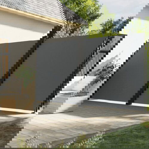 VidaXL Bočna tenda na uvlačenje antracit 220 x 600 cm Slike