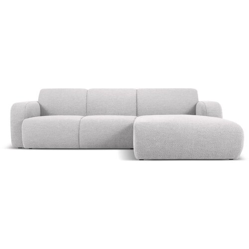 Micadoni Home Svijetlo siva kutna garnitura od bouclé tkanine (s desnim kutom) Molino – Cijene