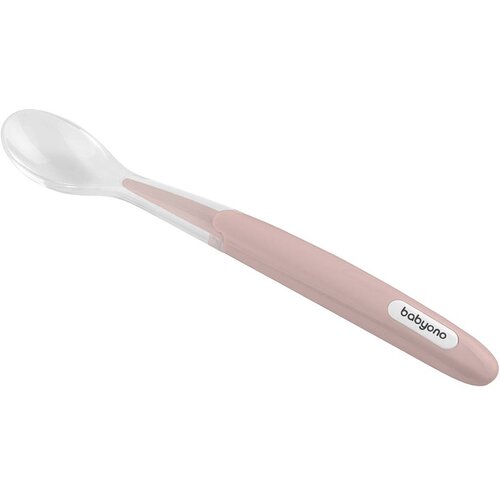BabyOno Silikonska mehka žlička, roza Cene