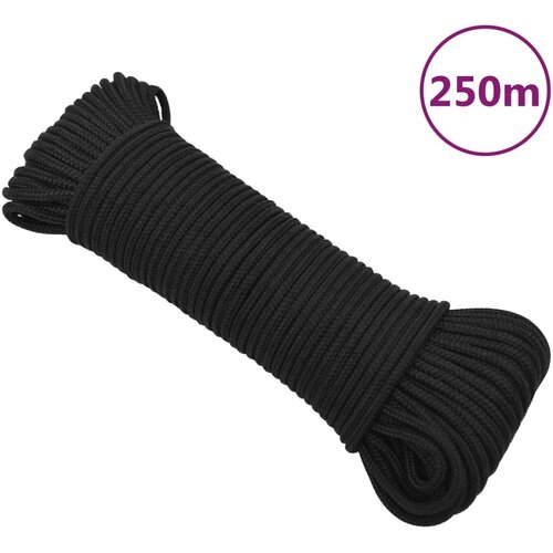vidaXL Vrv za čoln popolnoma črna 4 mm 250 m polipropilen Cene