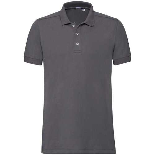 RUSSELL Men's T-shirt Stretch Polo R566M 95% smooth cotton ring-spun 5% Lycra 205g/210g Slike