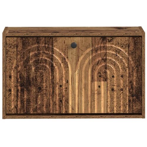  Ormar za cipele na zidu ALKMAAR 71 x 17 x 43 cm Staro drvo - Staro drvo Slike