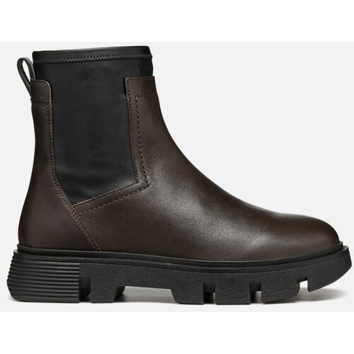 Geox Dark brown women's ankle shoes Vilde - Women's Cene