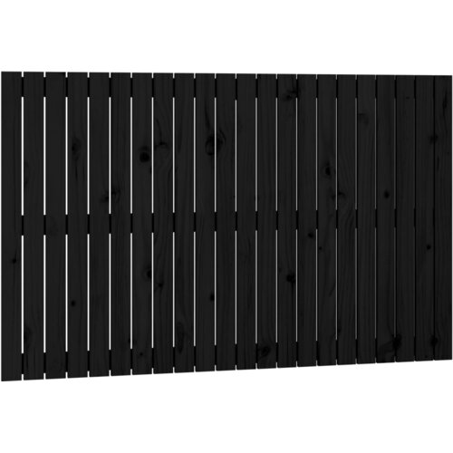  Zidno uzglavlje crni 147x3x90 cm od masivne borovine Slike