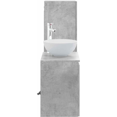  Set namje&amp;scaron;taja za kupaonicu 2 kom. Betonska siva 33 x 34,5 x 100 cm Slike