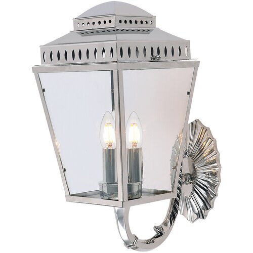 Elstead Lighting Elstead Mansion House Zunanja stenska svetilka s 3 lučmi, polirani nikelj, IP44, E14, (22099951) Cene