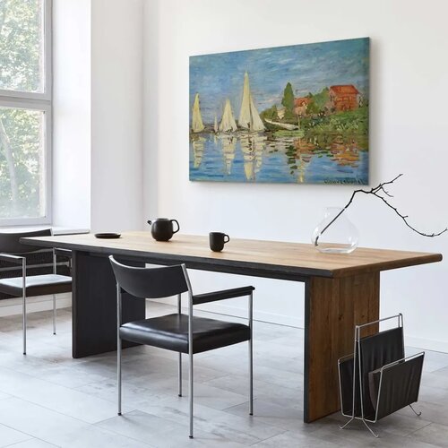  Slika - Claude Monet &amp;ndash; Regattas at Argenteuil 120x80 Na talijanskom platnu Slike