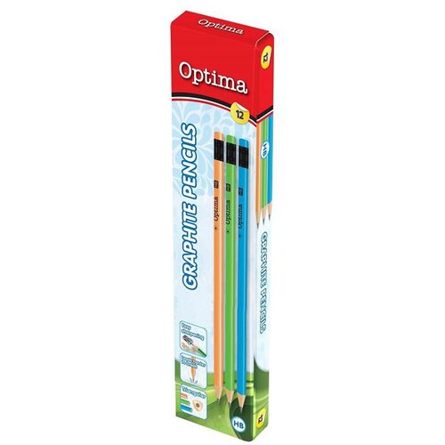 Optima Grafitni svinčnik HB z radirko Slike