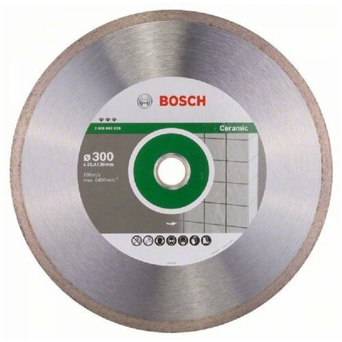 Bosch dijamantska rezna ploča best for ceramic 2608602639, 300 x 30/25,40 x 2,8 x 10 mm Slike