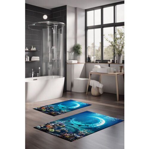  CT-5372 multicolor bathmat set (2 pieces) Cene