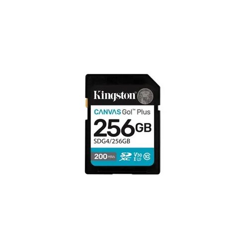 Sd card Kingston 256 GB G4/256GB XC,r/w:200/160MB/s, DSLRs, mirrorless cameras, 4K video Slike