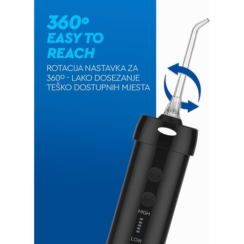 SimpleFloss Slider Black bežični oralni tu&amp;scaron; - crni Slike