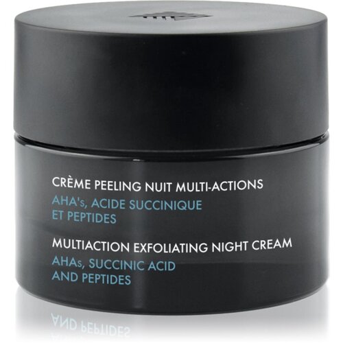 DermActe Treat Multiaction Exfoliating Night Cream eksfolijacijska krema za noć za sjaj i zaglađivanje kože lica 50 ml Slike