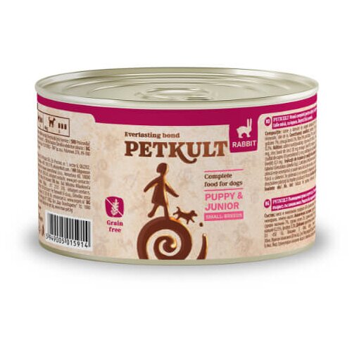 Petkult Dog Puppy&Junior Mini - zajec 185 g Cene