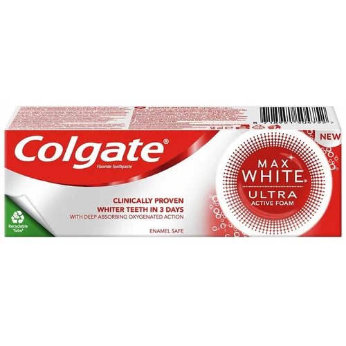Colgate Max White Ultra Active Foam pasta za izbjeljivanje 50 ml