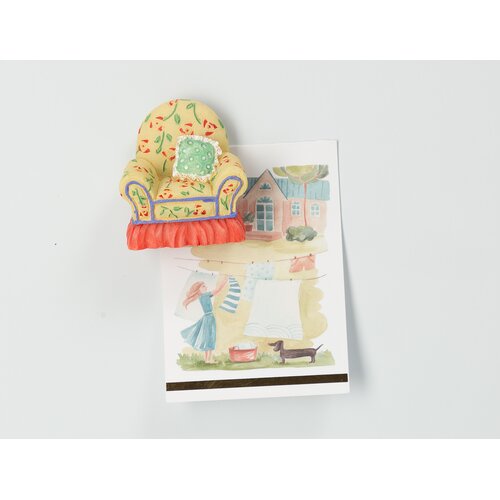 Madame coco Magnet za frižider, Sofa, 6.2x1.3x5.5cm Cene