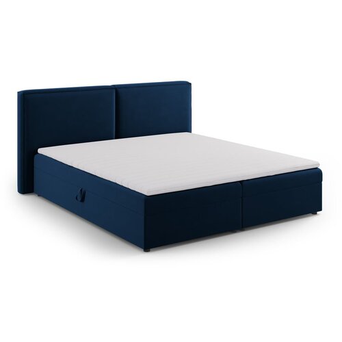Cosmopolitan Design Temno modra boxspring postelja s prostorom za shranjevanje 180x200 cm Arendal – Cene