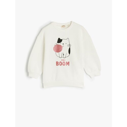 Koton girls' ecru sweatshirt Cene