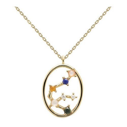  Ženska pd paola zlatna ogrlica aquarius-vodolija sa pozlatom 18k ( co01-342-u ) Cene