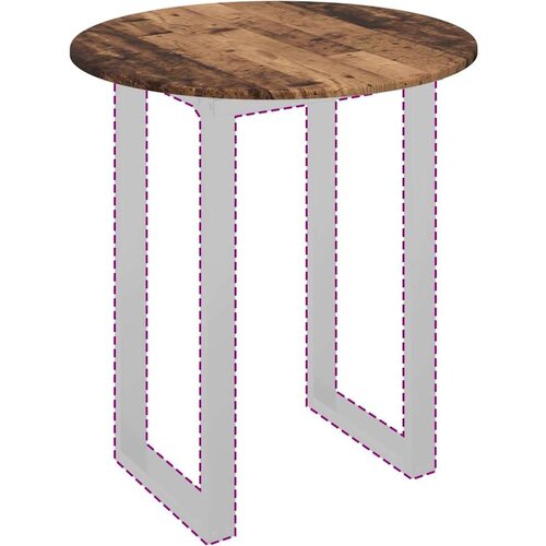 VidaXL Gornji dio stola Staro drvo 70 x 70 x 1.5 cm Konstruirano drvo Slike