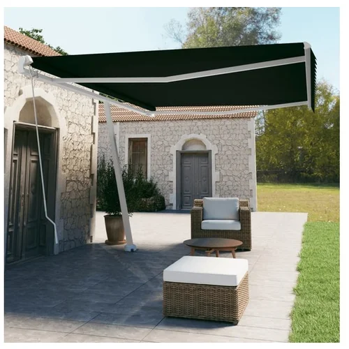  Prostostoječa ročno zložljiva tenda 500x350 cm antracitna