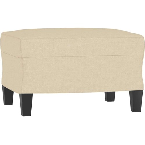  Trosjed s tabureom krem 180 cm od tkanine Slike