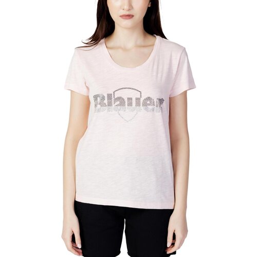 Blauer Majice s kratkimi rokavi LOGO PAILLETTES 23SBLDH02405-005707 Rožnata Cene