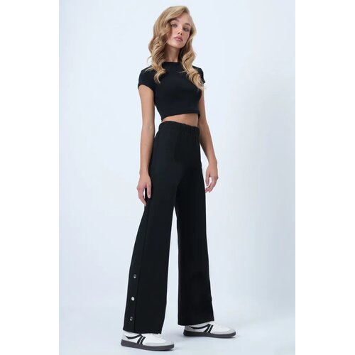 Trend Alacati Stili ženske pantalone Alc-X14534, crne Cene