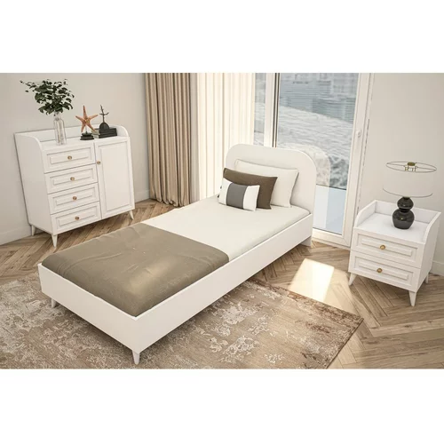  Bela postelja 90x190 cm Lavinia –