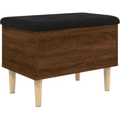  Klupa za pohranu boja hrasta 62x42x46 cm od konstruiranog drva Slike