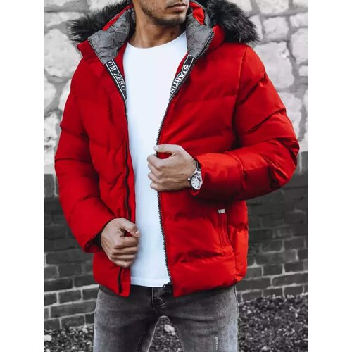 DStreet Red TX4289 men's winter quilted jacket Cene