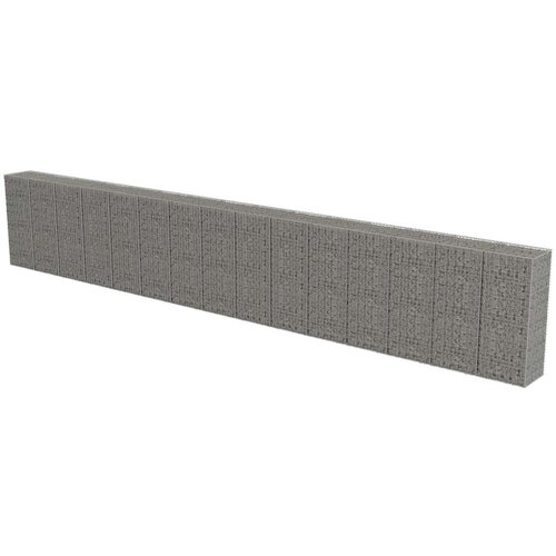  Gabionski zid s poklopcima od pocinčanog čelika 900 x 50 x 150 cm Slike