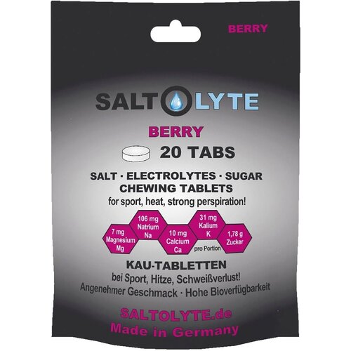 SALTOLYTE Žvečljive tablete s soljo in elektroliti - Berry Slike