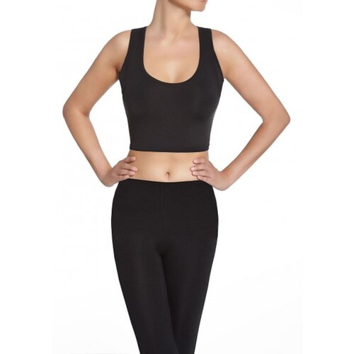 Bas Bleu Crop top TEAMTOP 30 sports black with functional inserts Slike