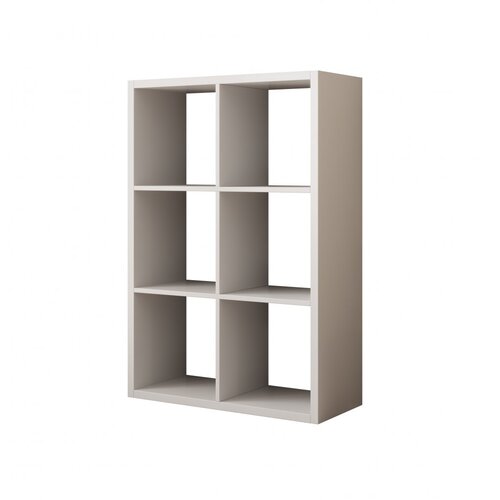 ADRK Stenski regal Cleo IV z 6 policami, hrast Sonoma - BELA Cene