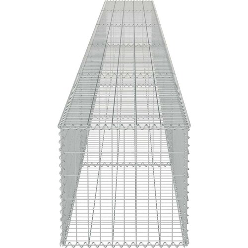  Gabionski zid s poklopcima od pocinčanog čelika 600 x 50 x 50 cm Slike