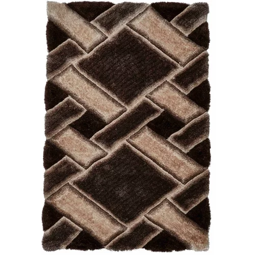 Think Rugs Tamno smeđi ručno rađen tepih 150x230 cm Noble House –