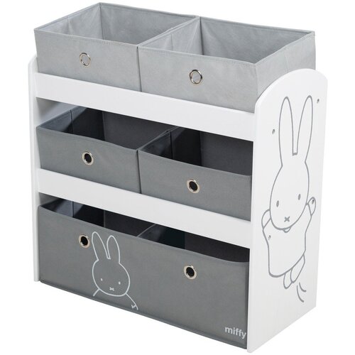 Roba Bel/siv otro&amp;scaron;ki organizator za igrače 63,5x29,5x60 cm Miffy &amp;ndash; Slike