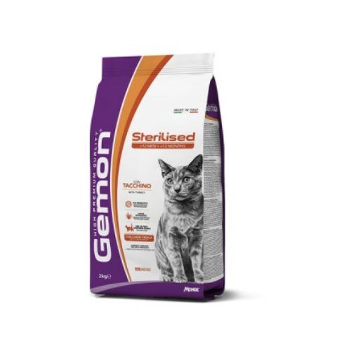 Gemon granule za odrasle sterilisane mačke sterilised - ćuretina 31/12 2kg Cene