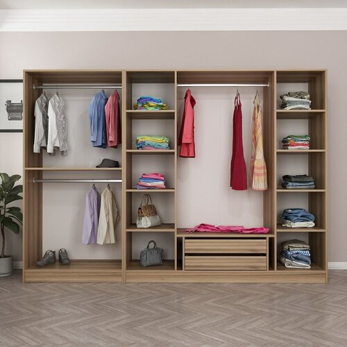 Woody Fashion Ormar Kale 270x210x52cm Bež Cene