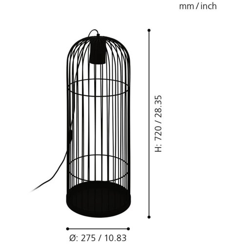 Eglo 43389 - led podna lampa latchely 1xGU10/4,6W/230V Slike