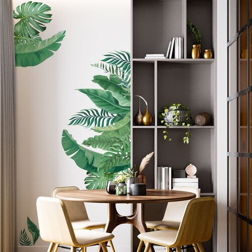 Ambiance Stenska nalepka 60x90 cm Tropical Leaves - Ambiance Slike